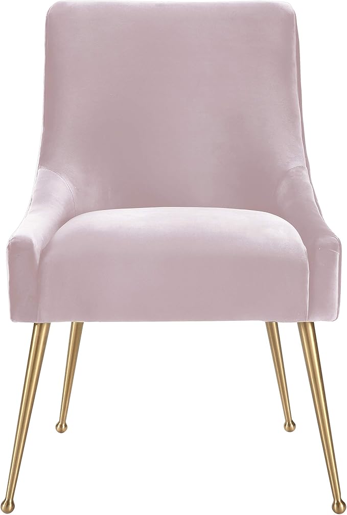 Tov Furniture Beatrix Blush Velvet Side Chair
