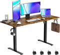 Singel Motor Standing Desk 55 inch Brown