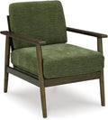 Signature Design by Ashley Bixler Mid-Century Modern Upholstered Showood Accent Chair Green