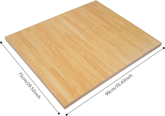 Universal Tabletop35.43x29.53in Adjustable Rectangular Standard Countertop Solid One-Plece Table Top Double Desks Wood DIY Countertop for HomeOfficeLiving Rooms (35.43 * 29.53in)