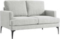 Modway EEI-6006-LGR Evermore Upholstered Fabric Loveseat Light Gray