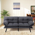 MUUEGM Futon Sofa Bed Loveseat Memory Foam Modern Office Couch Sleeper Bed Convertible Love seat Sofa for Small SpacesApartmentOffice with Adjustable Armrest Backrest