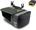 AutoExec GripMaster Car Desk for Your Vehicle Workstation and Mobile Office Army Green with Printer Stand and 400 watt Power Inverter