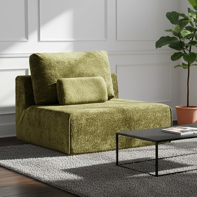 Modular Sectional Sofa 3-Piece Green Plush Velvet Couch Loveseat No-Assembly Compressed Deep-Seat 3-Seat for Living Rooms Family Spaces Reading Nooks
