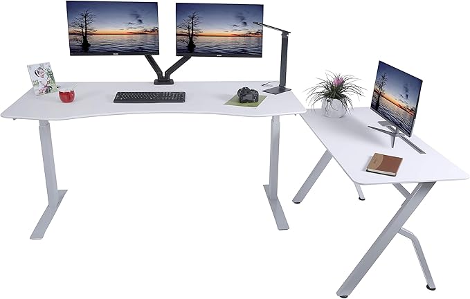ApexDesk 47 Computer Desk Modern Simple Style Desk for Home Office Study Student Writing Desk - White