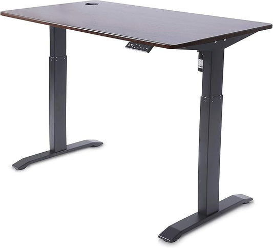 UNICOO Electric Height Adjustable Standing Desk Electric Standing Workstation Sit Stand Table Home Office Compter DeskGaming Table Whole-Piece Desktop 48 * 24 in (KT1001-MB)