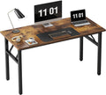 Need 47 inches Computer Desk Office Desk Folding Table with BIFMA Certification Computer Table Workstation Rustic Brown AC5FB-120