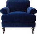 Jennifer Taylor Home Bliss 38 Lawson Living Room Accent Arm Chair with Metal Casters
