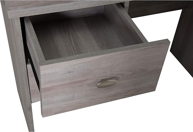 39.5 Modern Computer Desk 2-Drawer Home Office Writing Workstation with A Simulated Cherry Wood Finish Table Top for Home Office