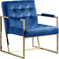 Morden Fort Luxury Chair for Living Room Accent Chair with Golden Metal Frame