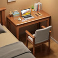 Solid Wood Computer Desk with DrawersMid-Century Modern Home Office DeskWooden Writing DeskSimple Study Table Laptop Desk Workstation for Bedroom(80x50x75cm(31x20x30inch) A)