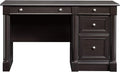 Sauder Palladia Computer Desk with Drawers Home Office Desk with File Cabinet Storage Drawer Cable Management Keyboard Tray in Wind Oak Finish