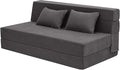 MeMoreCool Boneless Folding Sofa Bed Queen Corduroy Convertible Sleeper Chair Foldable Foam Mattress Chair Comfy Fold‑Out Futon Couch Bed Large Floor Sofa Couch for Living‑Room Guest