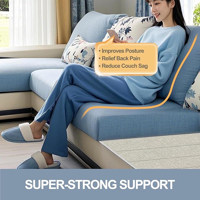 VERONLY Heavy Duty Couch Cushion Support Board to Fix Sagging Sofas 24 x 67 Sofa Thick Plywood Boards Add Strong Seat Supports Replacement Stuffing Under Couches Extend Life