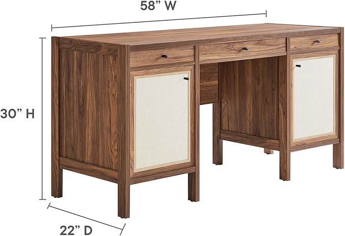 Modway Capri Office-desks Walnut