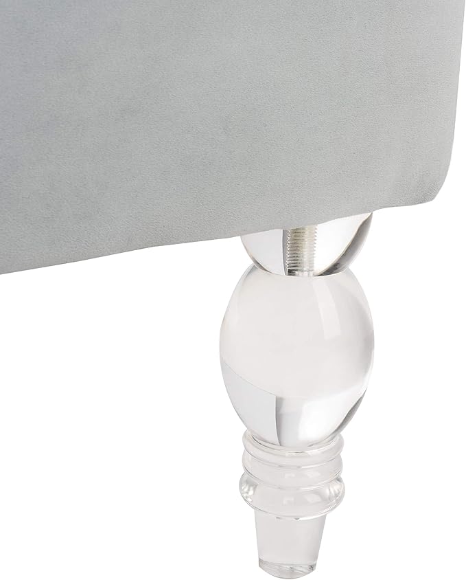 Safavieh Couture Geode Modern Light Silver Wingback Chair