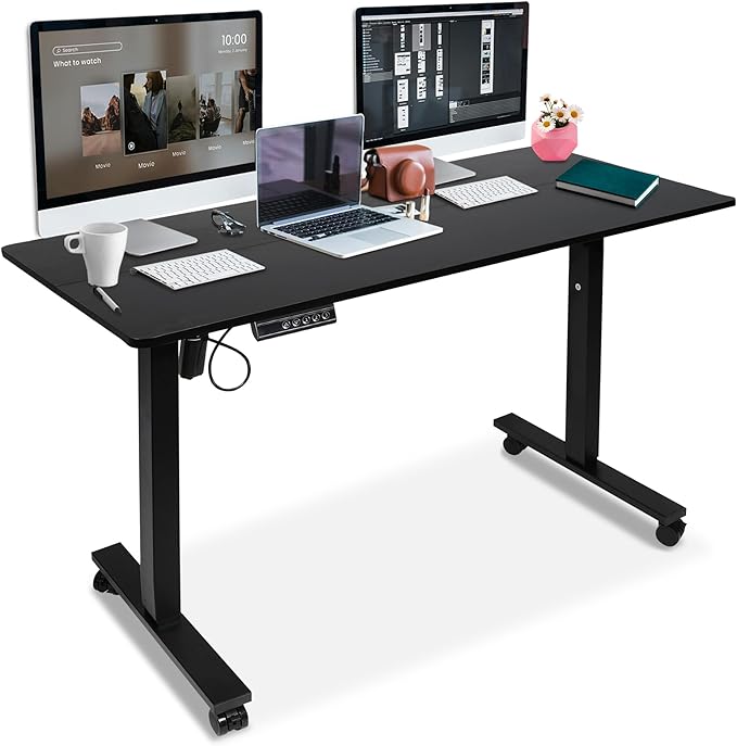 AJP Distributors Raising Desk Gaming Table with Smart Control for BedroomGamingOffice