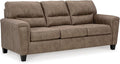 Signature Design by Ashley Navi Modern Sofa with Removable Cushions Dark Brown