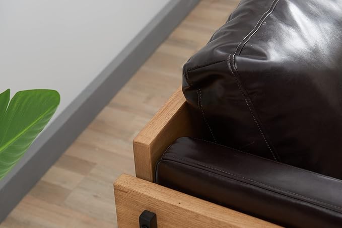 Living Room PU Leather Leisure Sofa Chair Soft and Comfortable Leisure Armchair