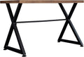 AC Pacific Nova Modern Industrial Home Office Computer and Working Desk Table Brown/Midnight