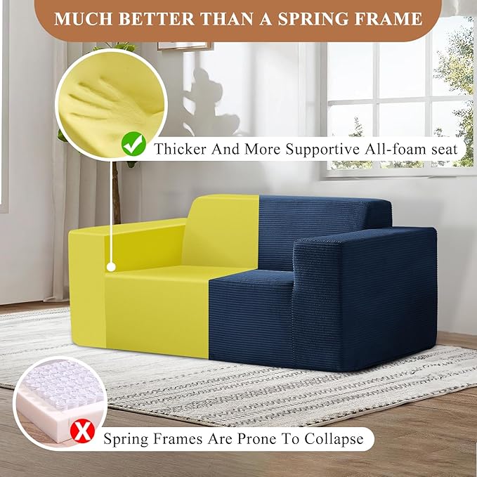 FILUXE Convertible Folding Sofa Bed - Sleeper Chair with Pillow Modern Linen Fabric Floor &amp Futon Couch Foldable Mattress for Living Room/Dorm/Guest Use/Home Office/Apartment Single Size Dark