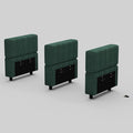 Belffin Modular Sectional Sofa Armrest Backrest Module for Sectional Couch Side Part Armrest/Backrest (Set of 3) Corduroy Green