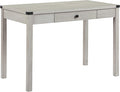 OSP Home Furnishings Victor Modern Rustic Writing Home Office Desk with Drawer Champagne Oak Finish