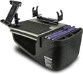 AutoExec AE-GMCD-PS-TAB-GT GripMaster Car Desk for Your Vehicle Workstation and Mobile Office Grey with Printer Stand and Tablet Mount