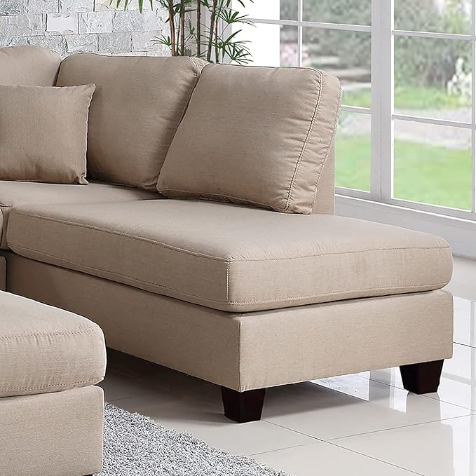 Poundex PDEX- Upholstered Sofas/Sectionals/Armchairs Sand