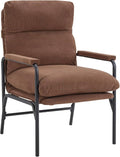 Modern Recliner Chair with Adjustable 3-Level Backrest &amp Removable Corduroy Cushions - 396 lbs Capacity Metal Frame Lounge Chair for Living Room Bedroom Office - Ergonomic Reading &amp Gaming S