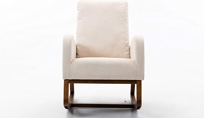 Living Room Comfortable Rocking Chair Living Room Chair Beige