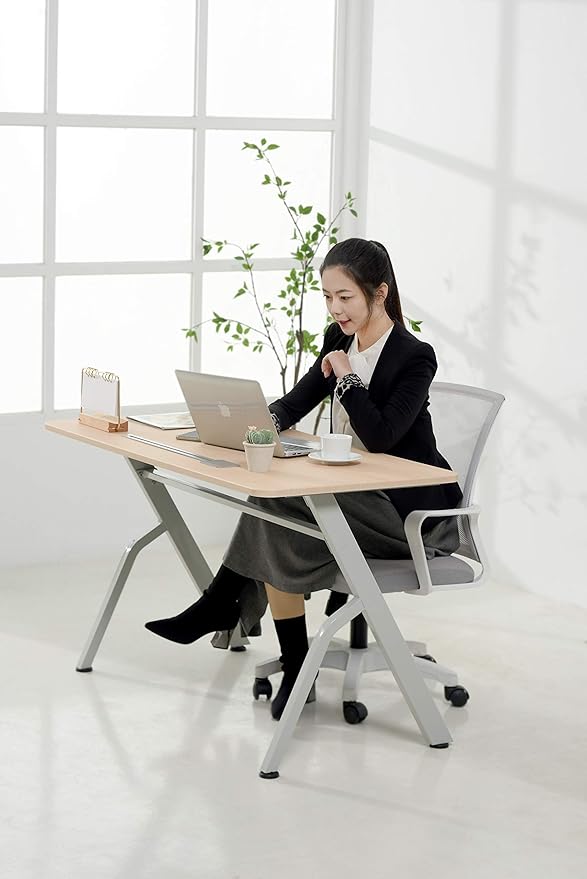 ApexDesk 47 Computer Desk Modern Simple Style Desk for Home Office Study Student Writing Desk - Oak