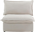 WJShome Modern Down Filled Sigle Middle Seat Cloud Modular Sectional Sofa Minimalist Wide Deep Seat Couches for Living Room Apartment Lounge Bedroom (Beige)