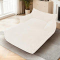 HABUTWAY Comfy Floor Sofa Giant Plush Reading Chair Indoor Cozy Couch with Armrests Oversized Couch Upholstered Boneless Sofa Portable Cloud Couch Accent Chair for Living Room Bedroom (Cream)