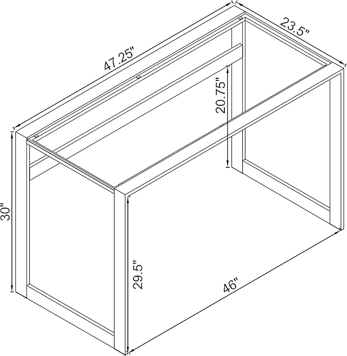 Coaster Home Furnishings – Hartford – Metal &amp Glass – 47-Inch Rectangular Glass Top Writing Desk with Contemporary Style and Plastic Glides – Home Office &amp Living Room – Chrome - 800746
