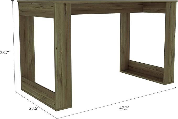 Writing Desk - 47.2 Inch Gaming Desk Computer Desk Home Office Desk Space-Saving Workstation Table Modern Simple Wooden Desk Laptop Notebook PC Table Light Oak