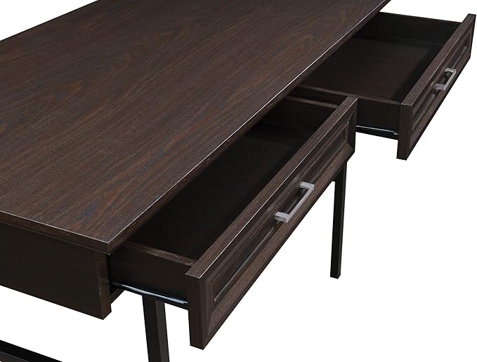 OSP Home Furnishings Jefferson Writing Desk with Lockdowel Fastening System Espresso