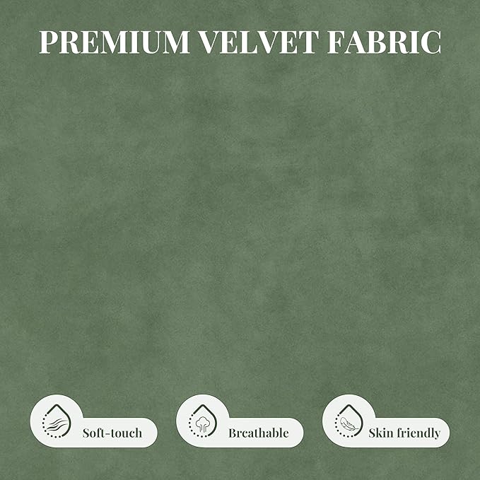 Mid-Century Accent Chair Linen Fabric Upholstered Lounge Armchair with Solid Wood Frame Modern Reading Chair for Living Room Bedroom ApartmentSage Green