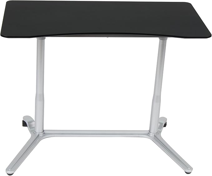 Calico Designs 51230 Sierra Height Adjustable Desk Silver/Black 37.5 Inch