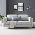 Modway Kaiya Upholstered Fabric Sofa 33.5 x 71 x 32 Light Gray