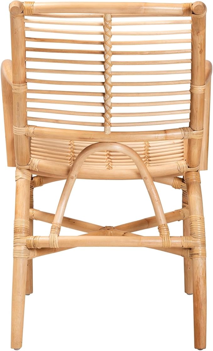 bali &amp pari Seminyak Modern Bohemian Natural Rattan Accent Chair