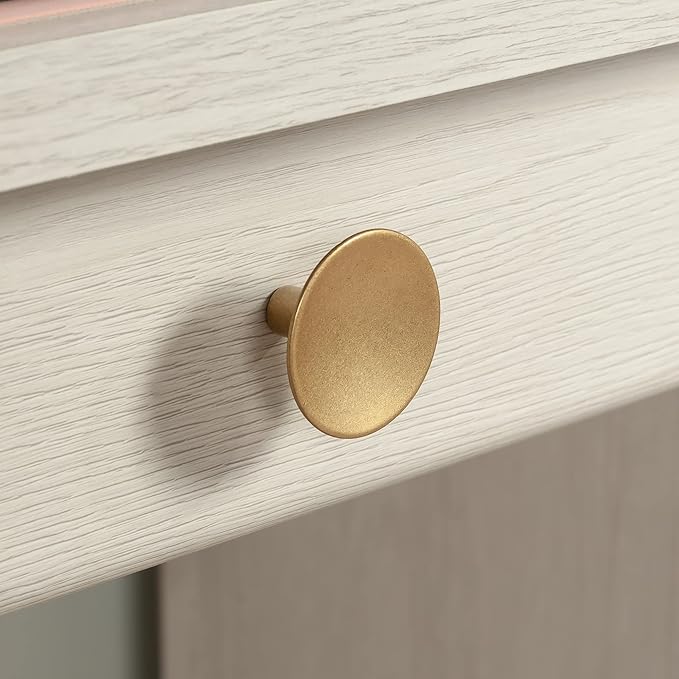 Sauder Dover Edge Computer Desk with Drawers Glacier Oak Finish