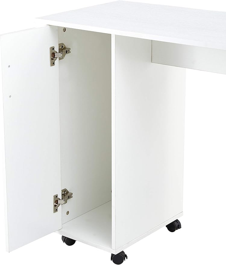 Home Office Computer Desk Table with Drawers White 41.73‘’L 17.72''W 31.5''H