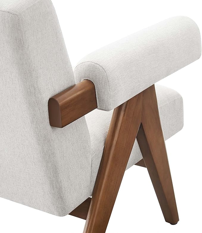 Modway EEI-6503-HEI Lyra Fabric Armchair Ivory Fabric