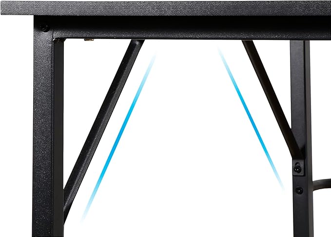 L-Shaped Office Desk Corner Computer Desk Gaming Gamer Table Workstation with CPU Stand for Home Office