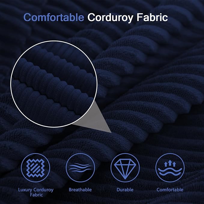 from Couch to Cloud: 3-Seater Boneless Sofa Bed for Small Spaces Cozy Tufted Corduroy Sleeper for Modern Adults No Assembly Needed Ships Compressed