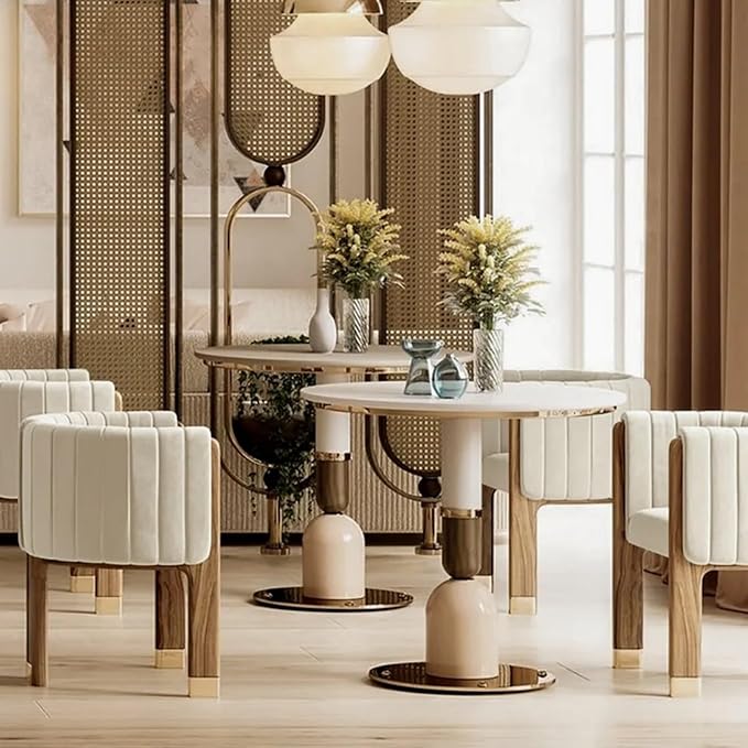 Velvet Fluted Accent Chair for Living Room with Wood Frame High Resilience Foam Elegant Modern Armchair (Beige)