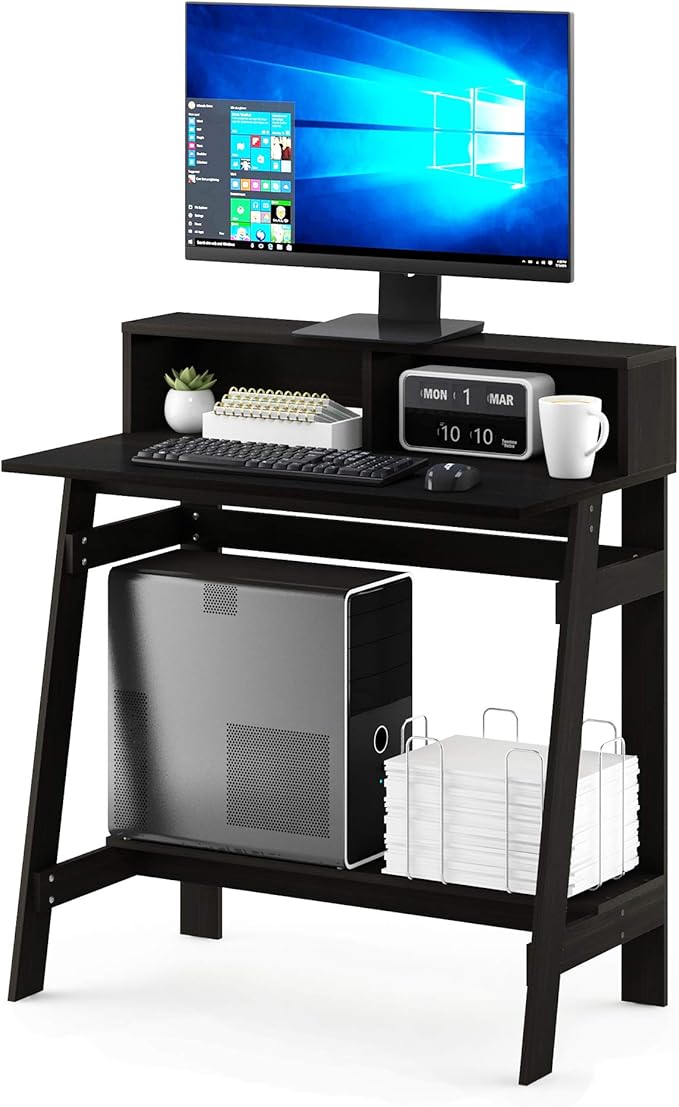 Furinno Simplistic a Frame Computer Desk Espresso