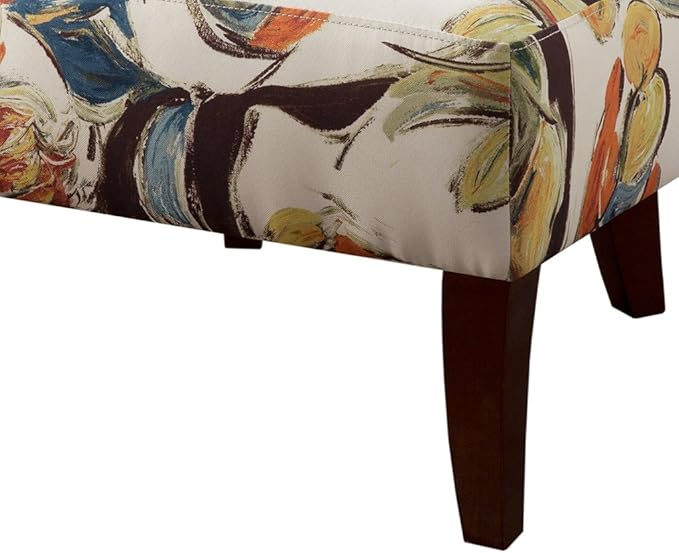 Modern Chic Erika Accent Chair with Button Tuft &amp Solid Wood Legs for Living Room Decor