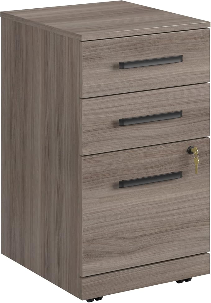 OfficeWorks by Sauder Affirm Mobile File L: 15.55'' x W: 19.45'' x H: 28.43'' Hudson Elm Finish